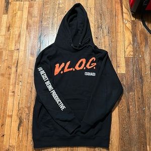 David Dobrik “VLOG Squad” Black Hoodie — Size Medium